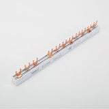 ETEK Gabelschiene 63A 10mm² | Phasenschiene für FI/LS-Schalter – 1P / 3P / 3P+N, 12-teilig