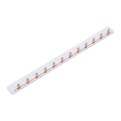 ETEK Stiftschiene 63A 10mm² | Phasenschiene für FI/LS-Schalter – 1P / 3P / 3P+N, 12-teilig
